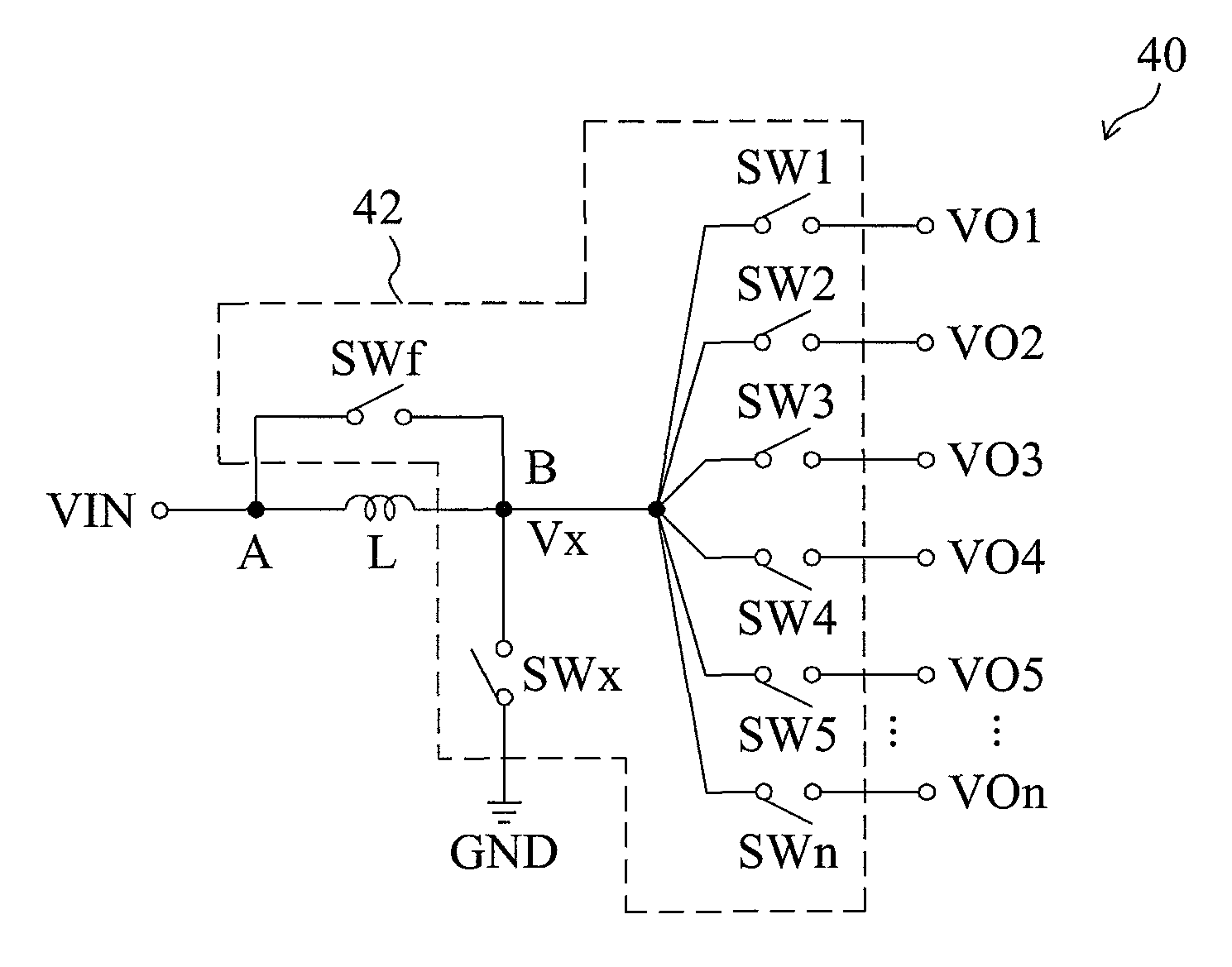 Single-inductor multiple-output power converter