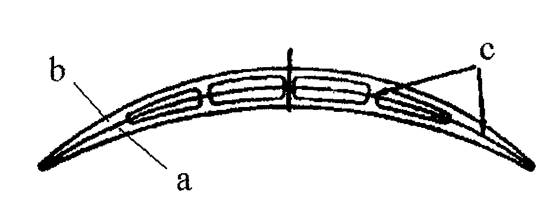 Hollow fan blade for aircraft engine