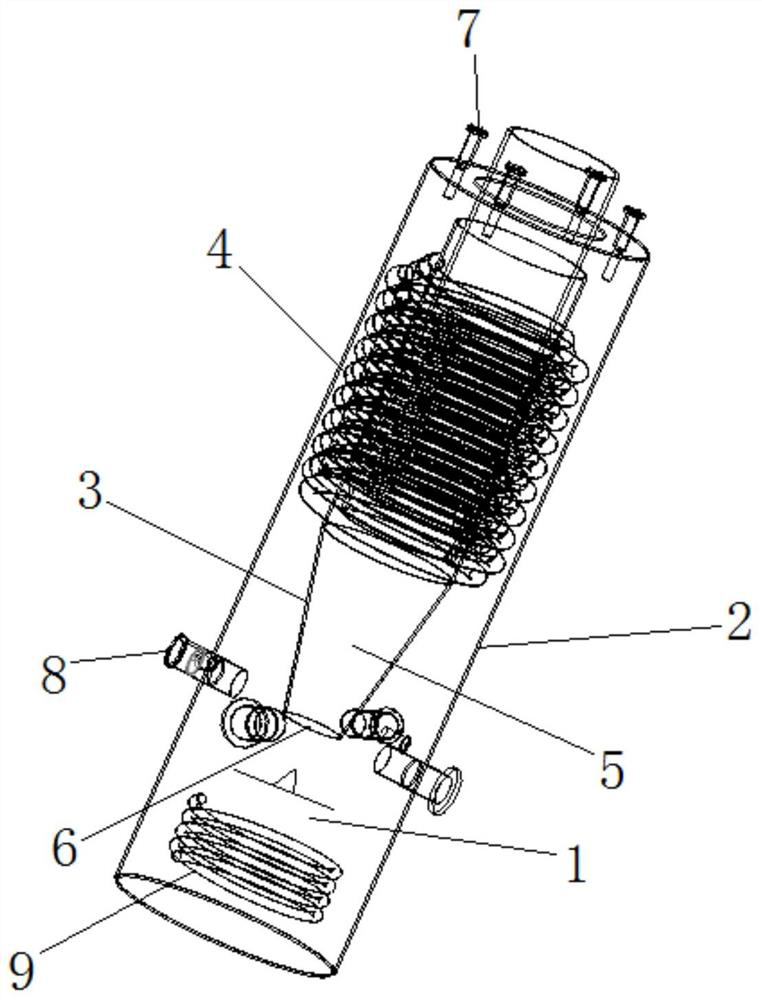 Gasification equipment with spraying structure