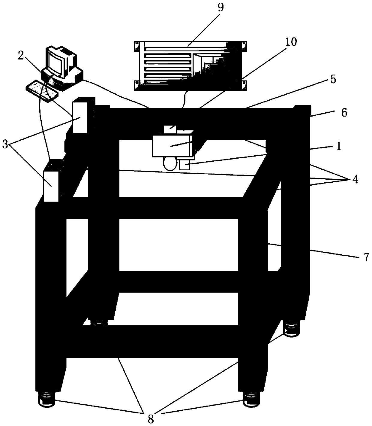 Real-time tracing irradiation device and method for experiment mice