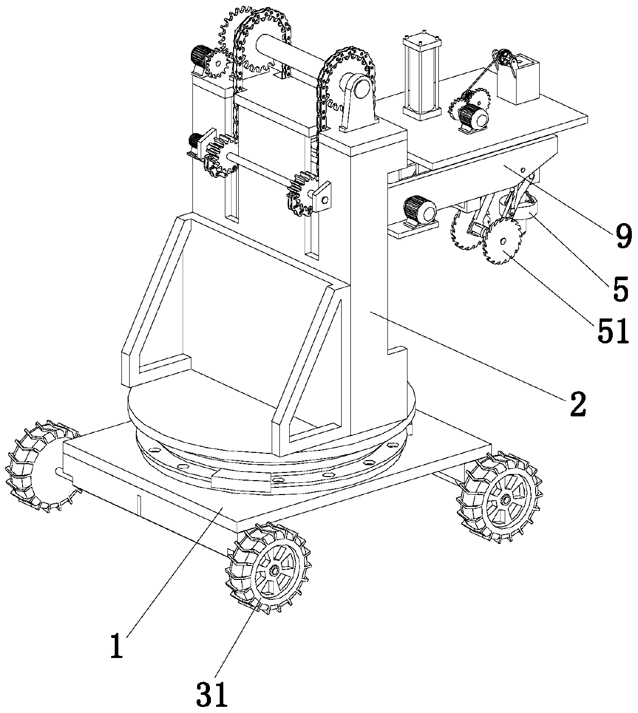 Electrolytic cell formed crust breaking device