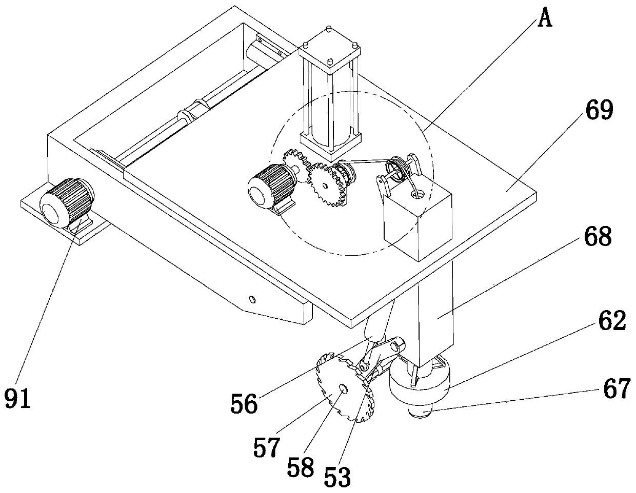 Electrolytic cell formed crust breaking device