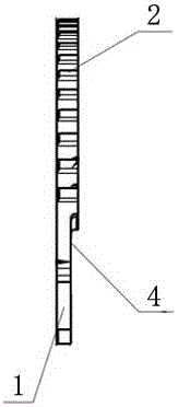 Tooth pressing plate for compacting stator and rotor core of large motor