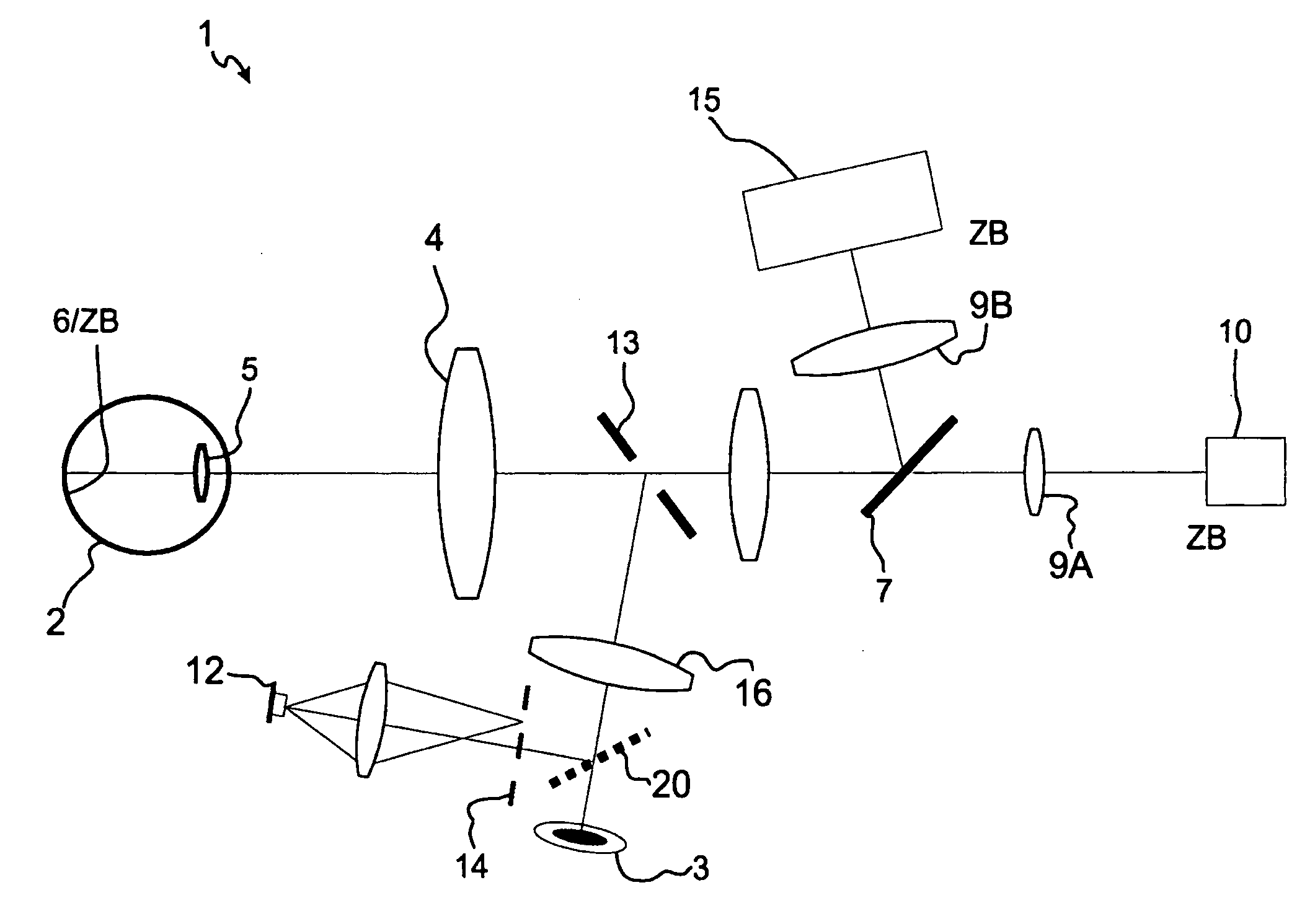 Arrangements and method for measuring an eye movement, particularly a movement of the fundus of the eye