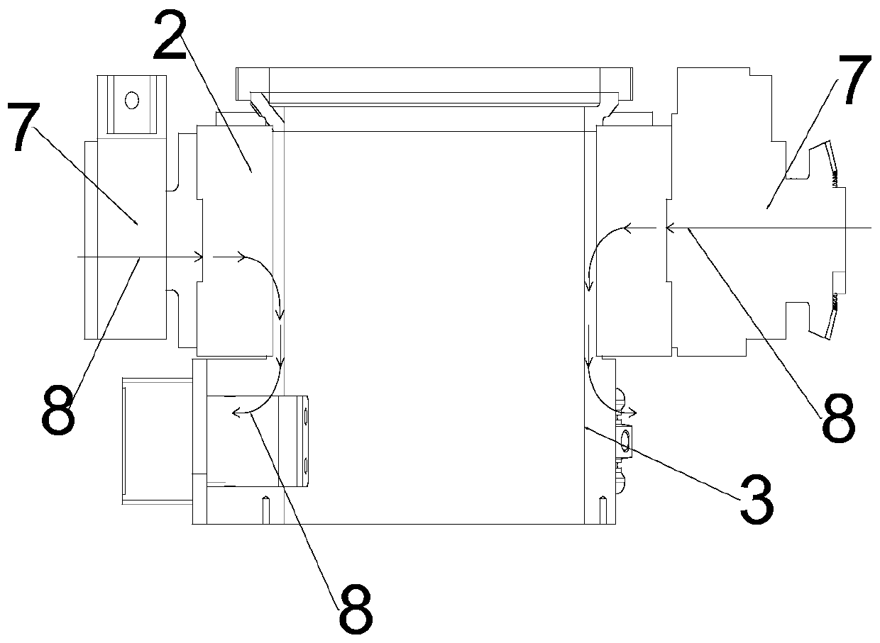 Motor rotation and swing mechanism