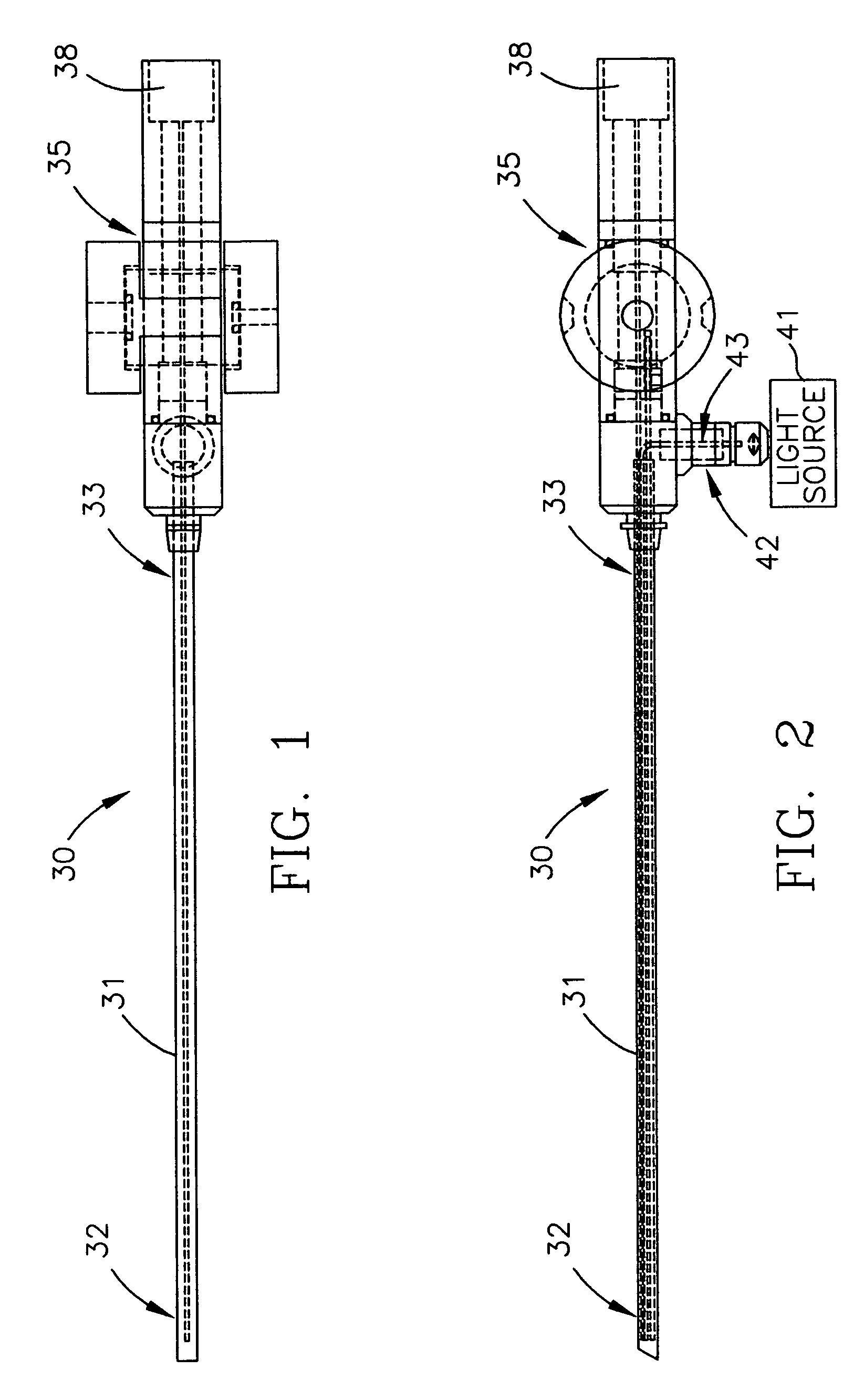 Variable view arthroscope with charge coupled device