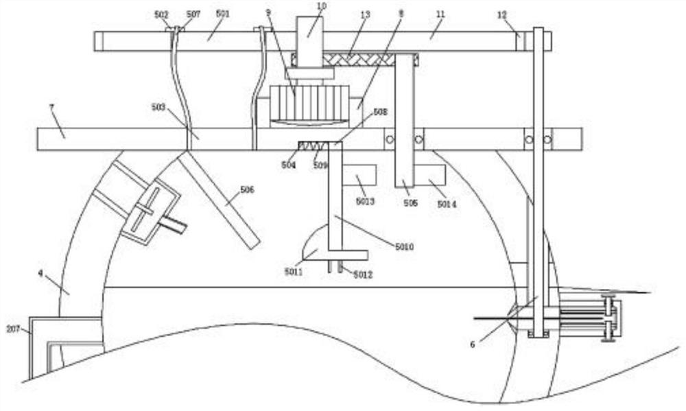 Submerged fruit and leaf separation racking machine for solanum nigrum batch processing and separation method