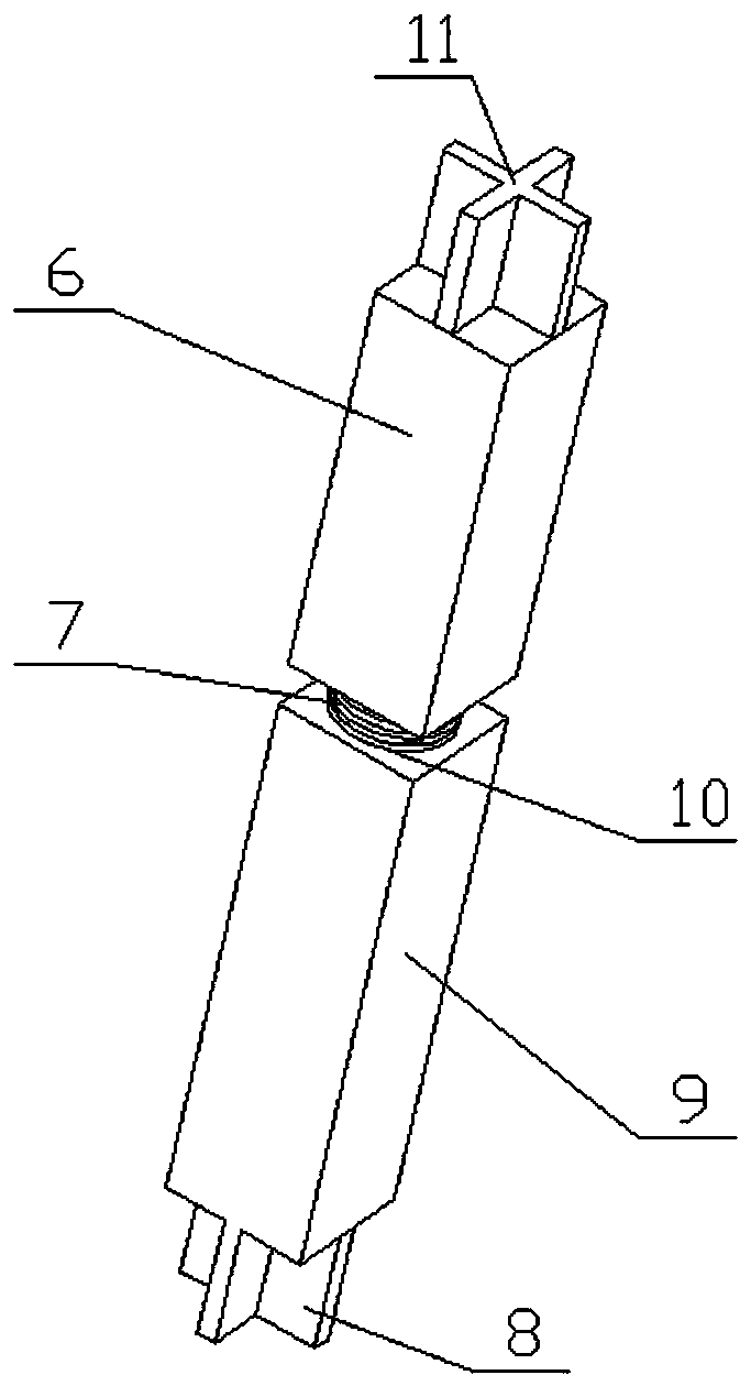 Rockery stone connecting piece and method for realizing arched modeling of rockery