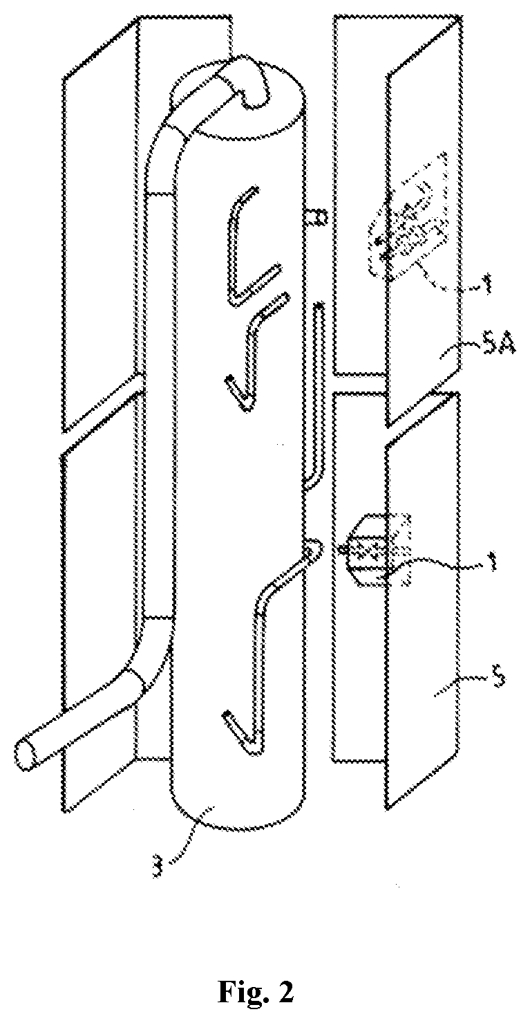 Structural panel intended to form part of a cold box of a separation device