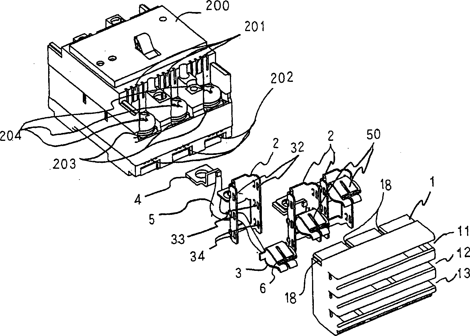 Inserting circuit breaker