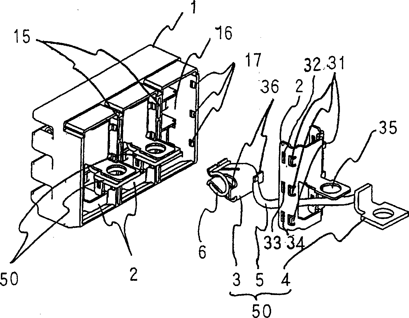 Inserting circuit breaker