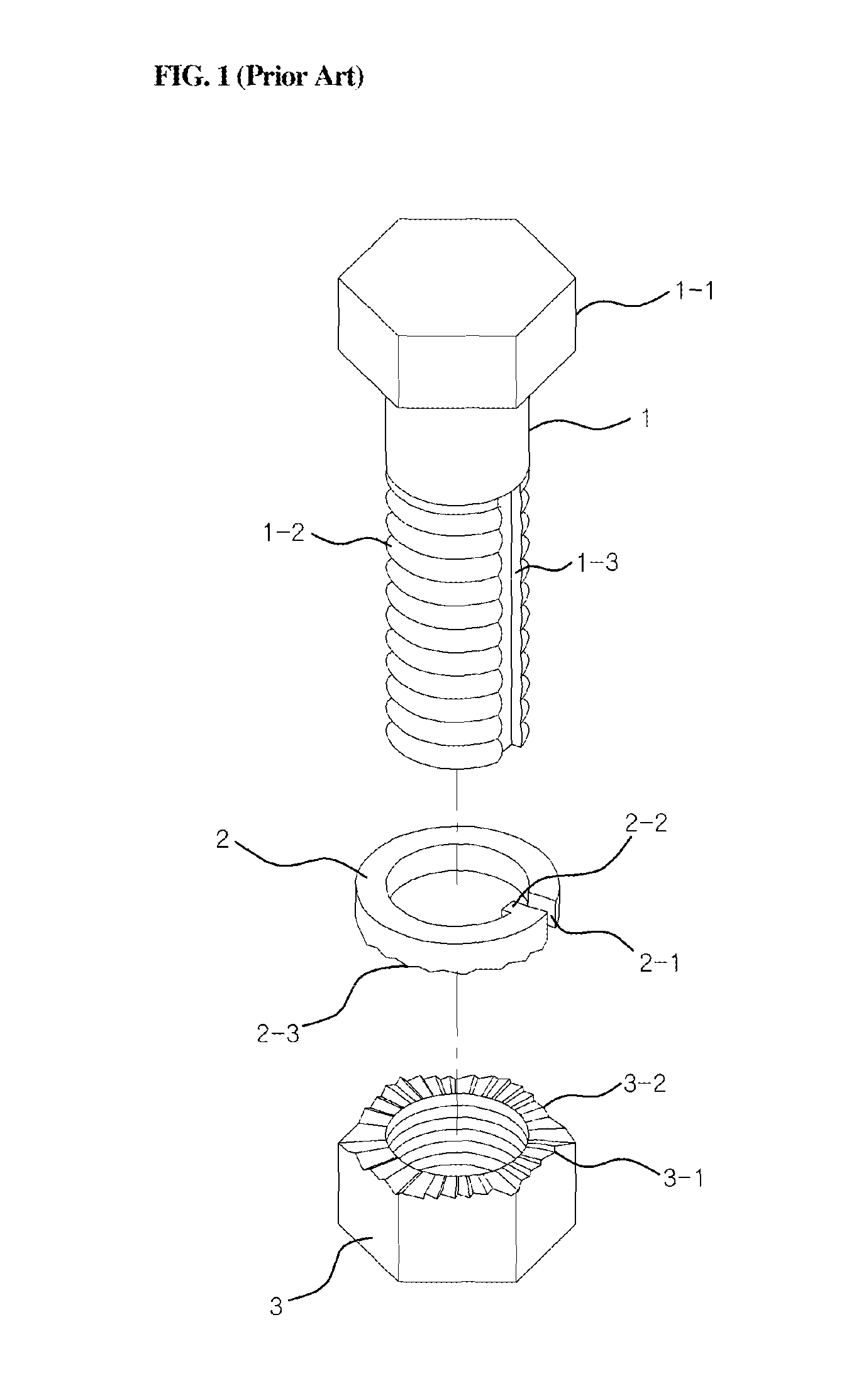 Self-locking bolt nut assembly