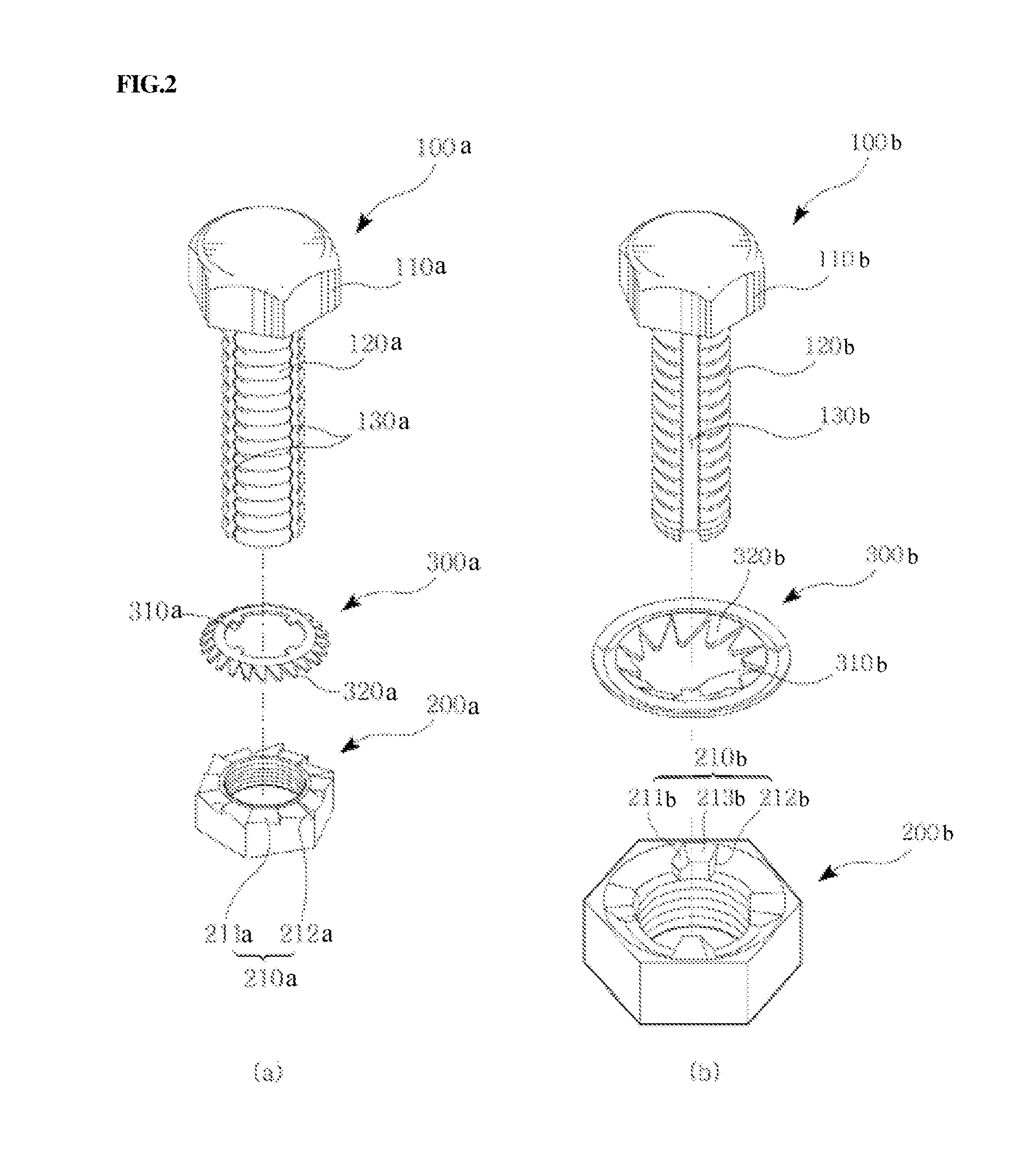 Self-locking bolt nut assembly