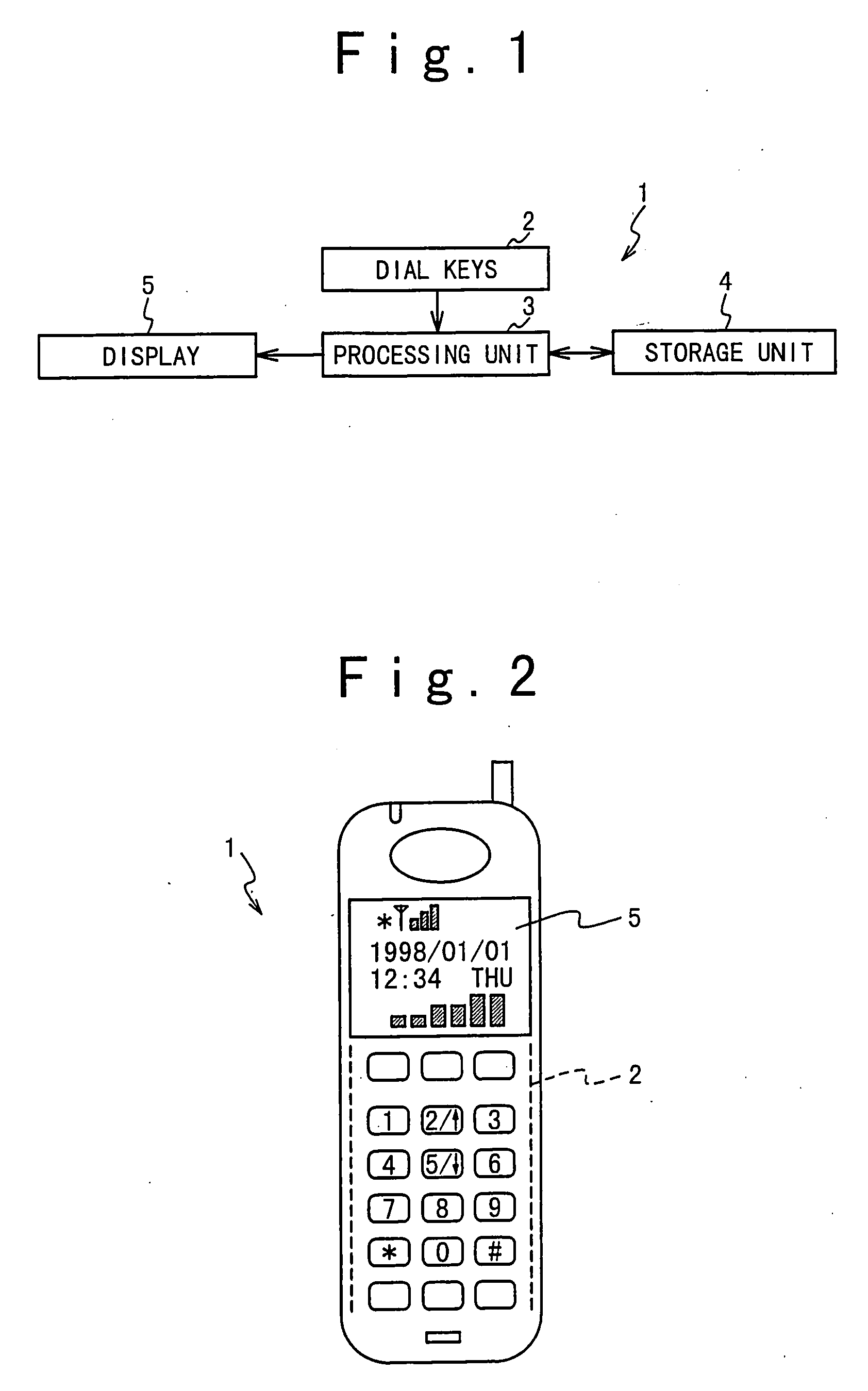 Operation method of portable phone to change mode using dial key and apparatus for the same