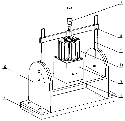 Method and device for testing thermal performance of LED radiator