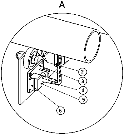 A high-temperature roller kiln roller real-time monitoring device