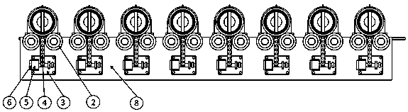 A high-temperature roller kiln roller real-time monitoring device