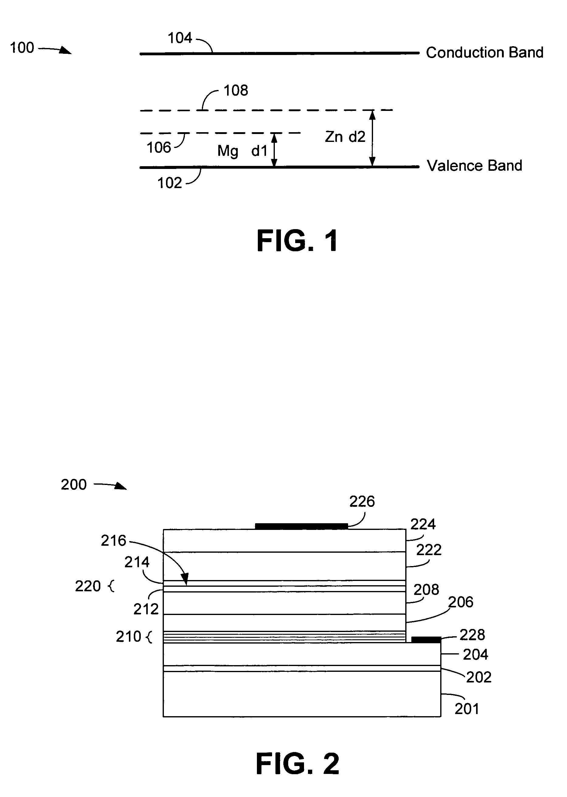 Structures for reducing operating voltage in a semiconductor device