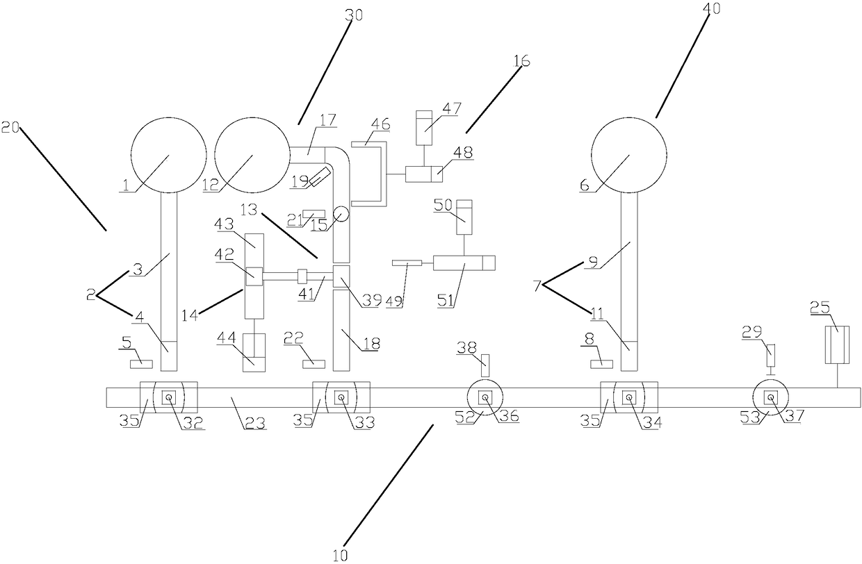 Assembly line and method for pulley assembly of automobile rope wheel lifter