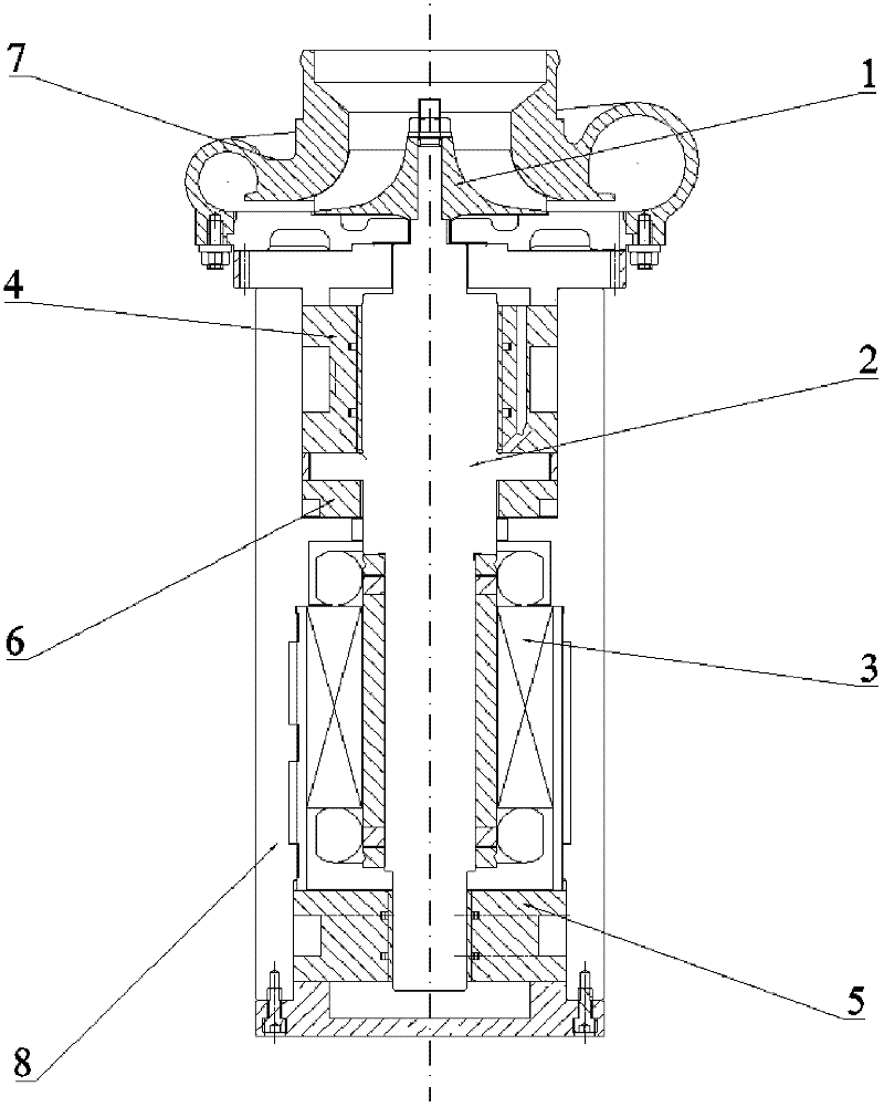 Air-suspension air-supply-adjustable air blower directly driven by high-speed electric machine