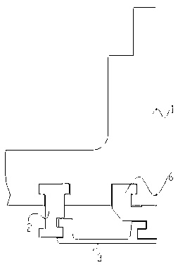 Fixing structure of gas turbine splitting ring