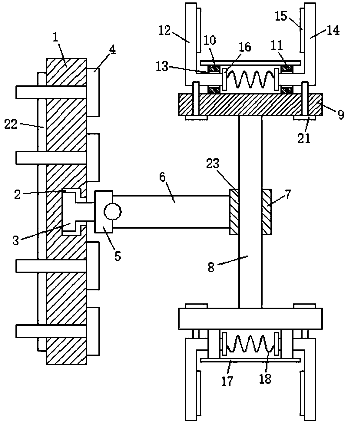 Mounting mechanism for security and protection of network computer room