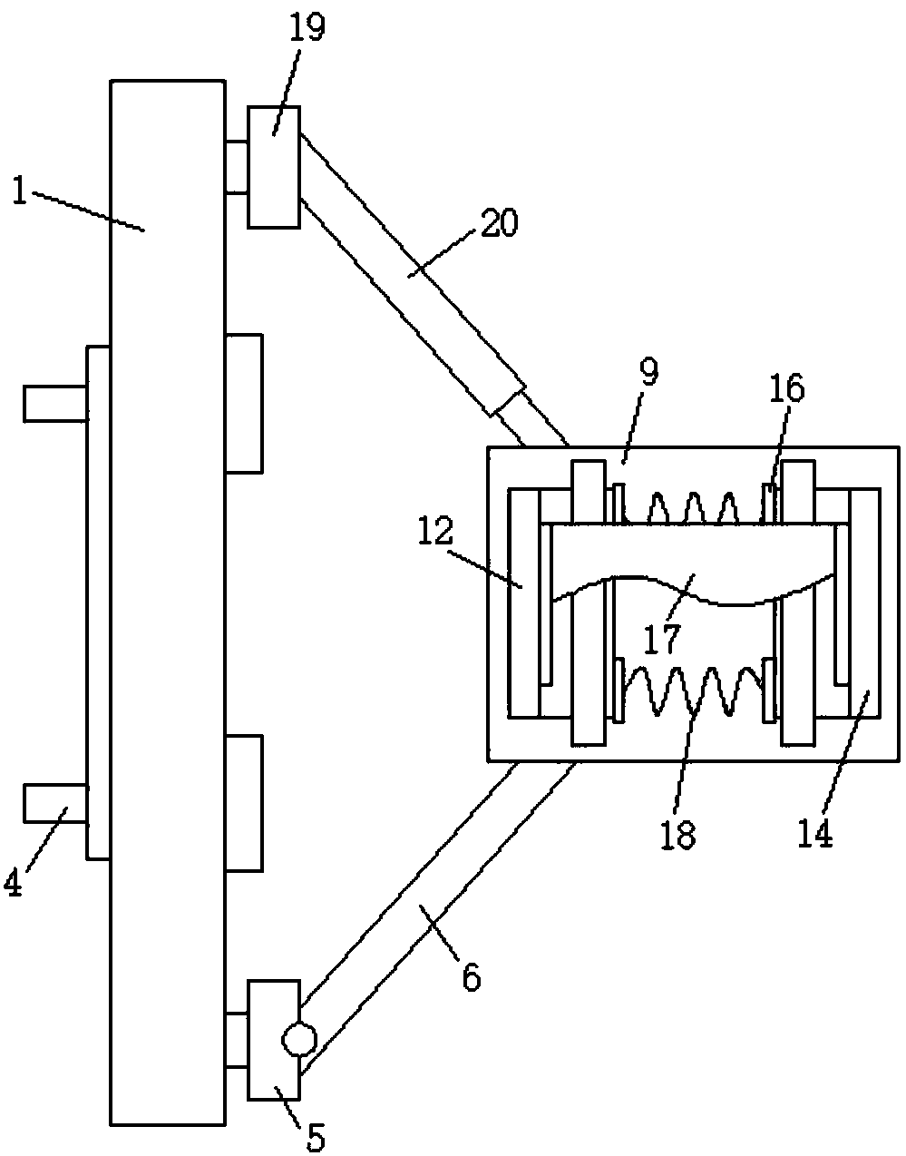 Mounting mechanism for security and protection of network computer room