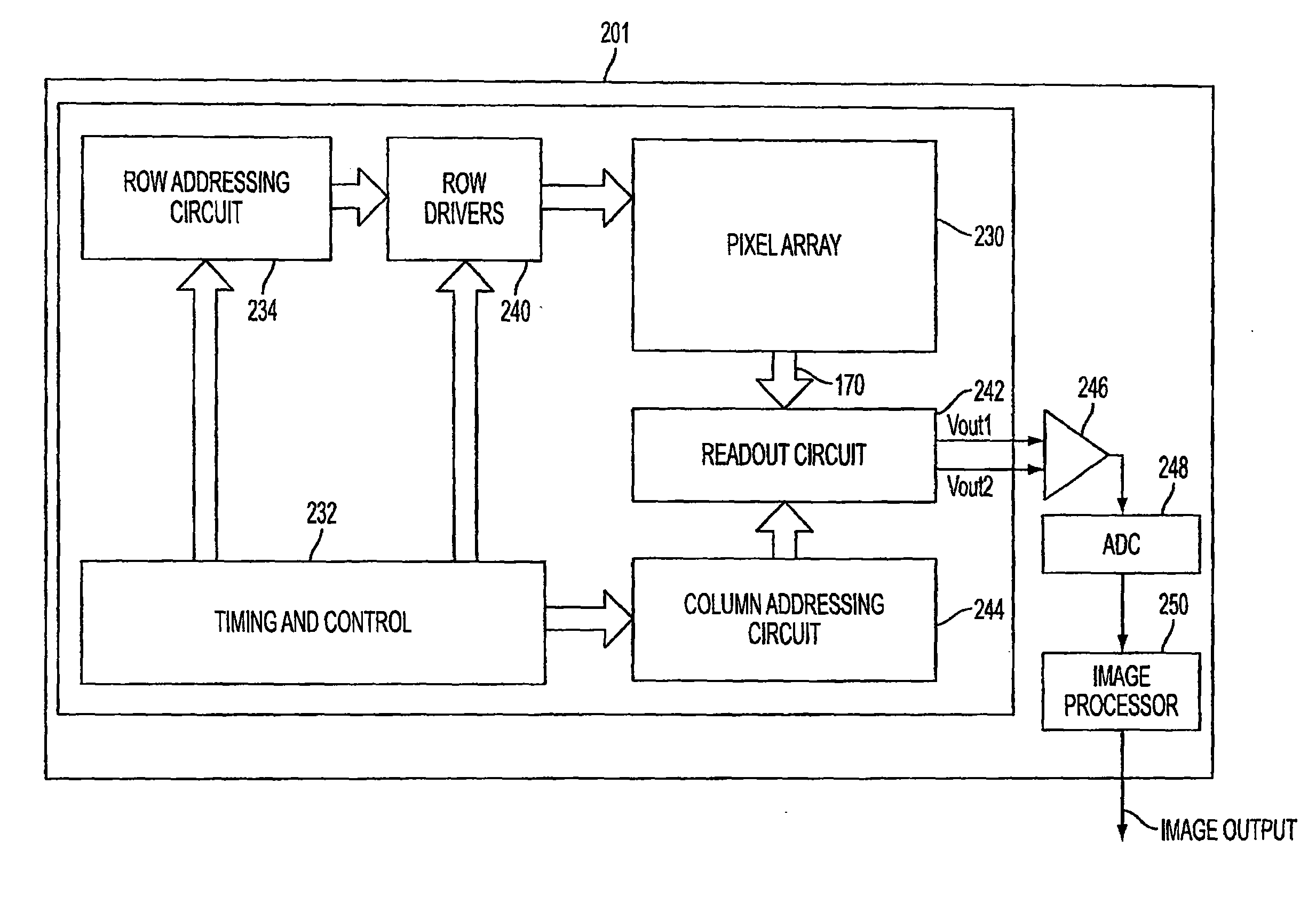 Pumped pinned photodiode pixel array