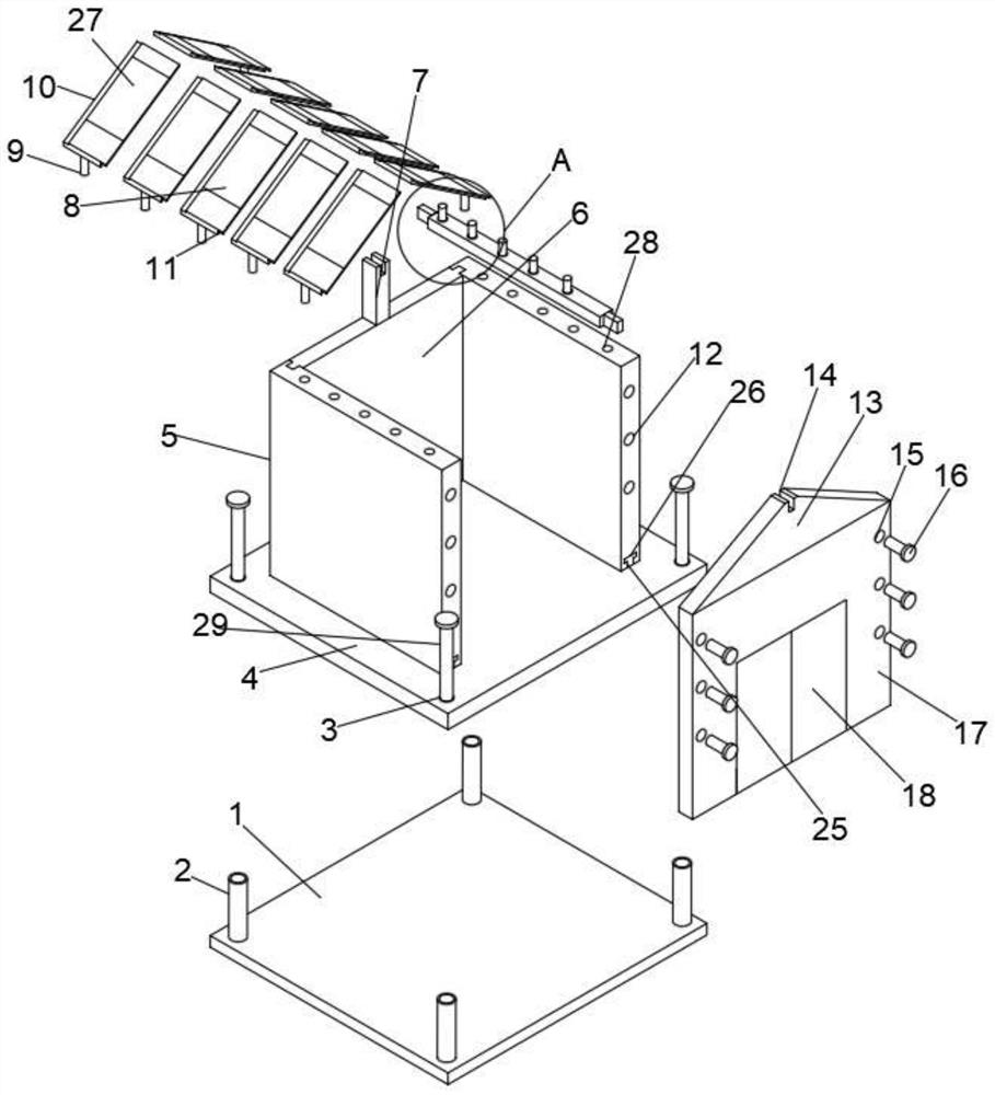 Novel building house structure and installation and construction technology