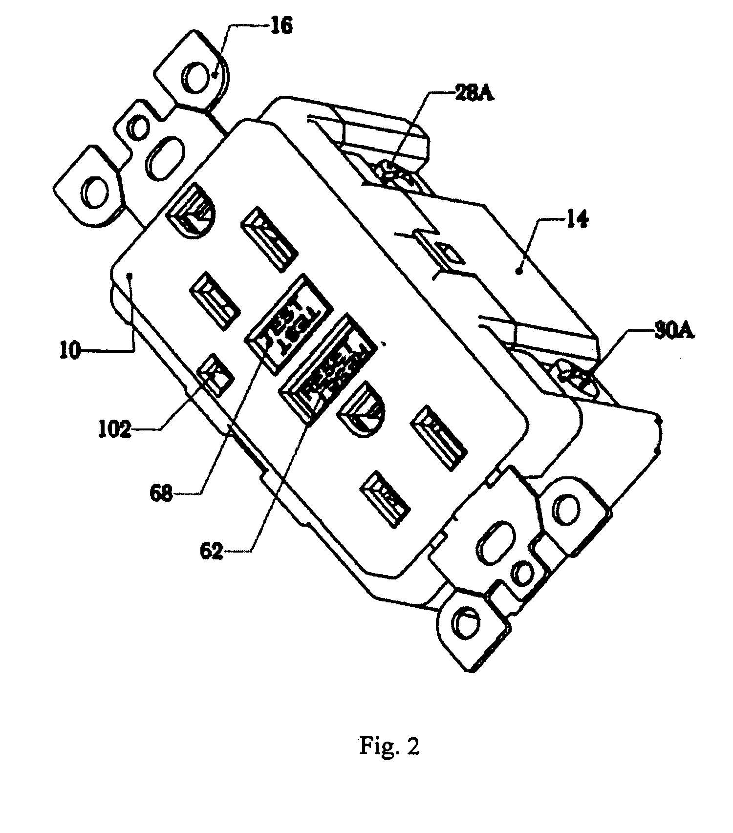 Circuit interruption device with indicator having function of auto-monitoring and multi-protecting circuit