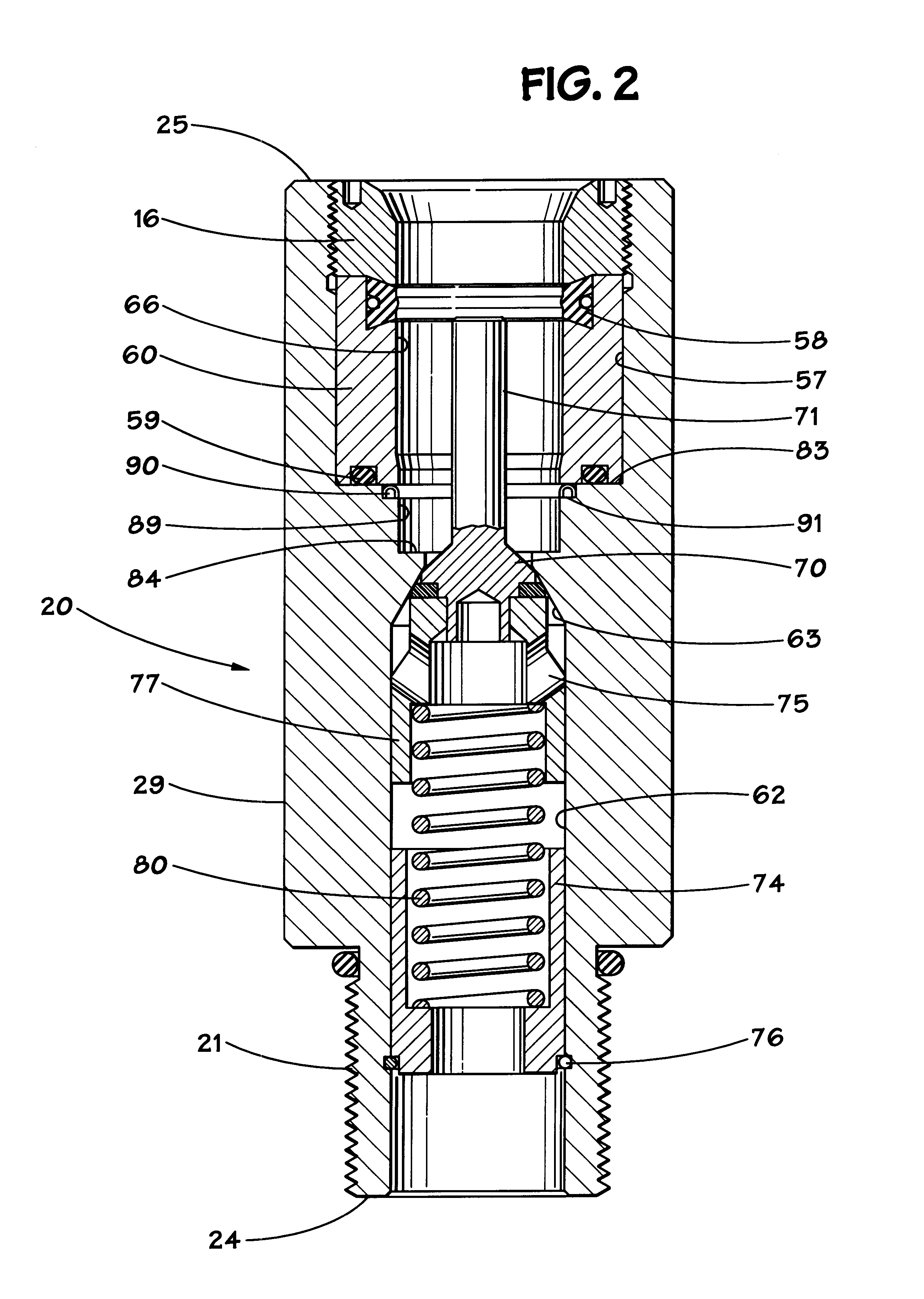 Undersea hydraulic coupling