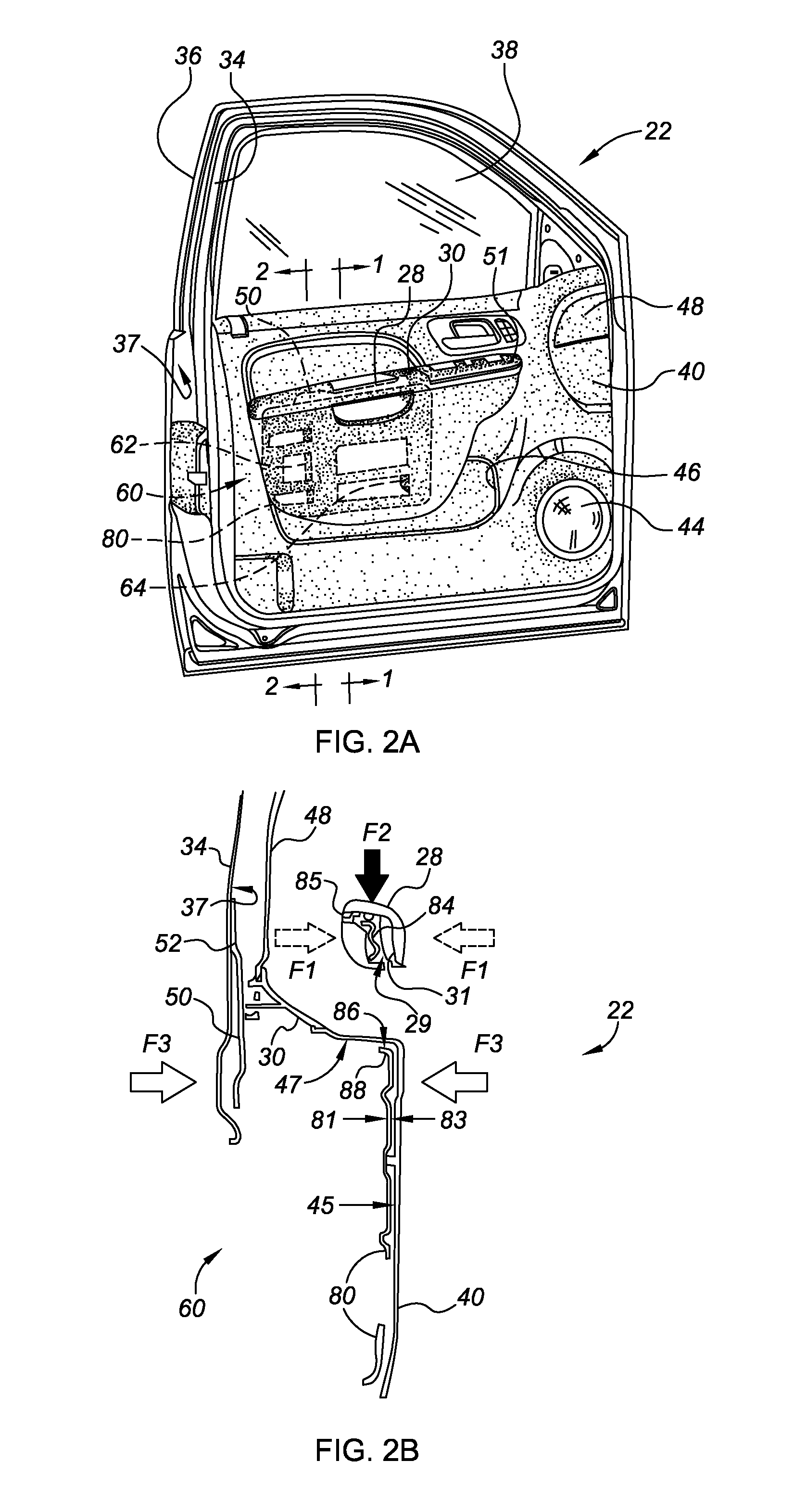 Energy-absorbing system for vehicle door assembly