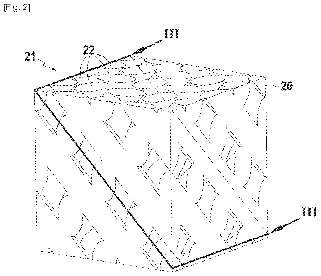 Porous ceramic structure for part made of cmc material and method for obtaining same