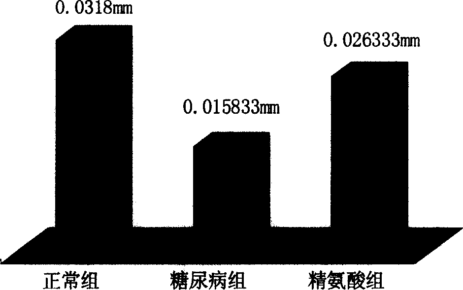 Reforming effect of arginine to recessive harm of skin tissue of diabetic