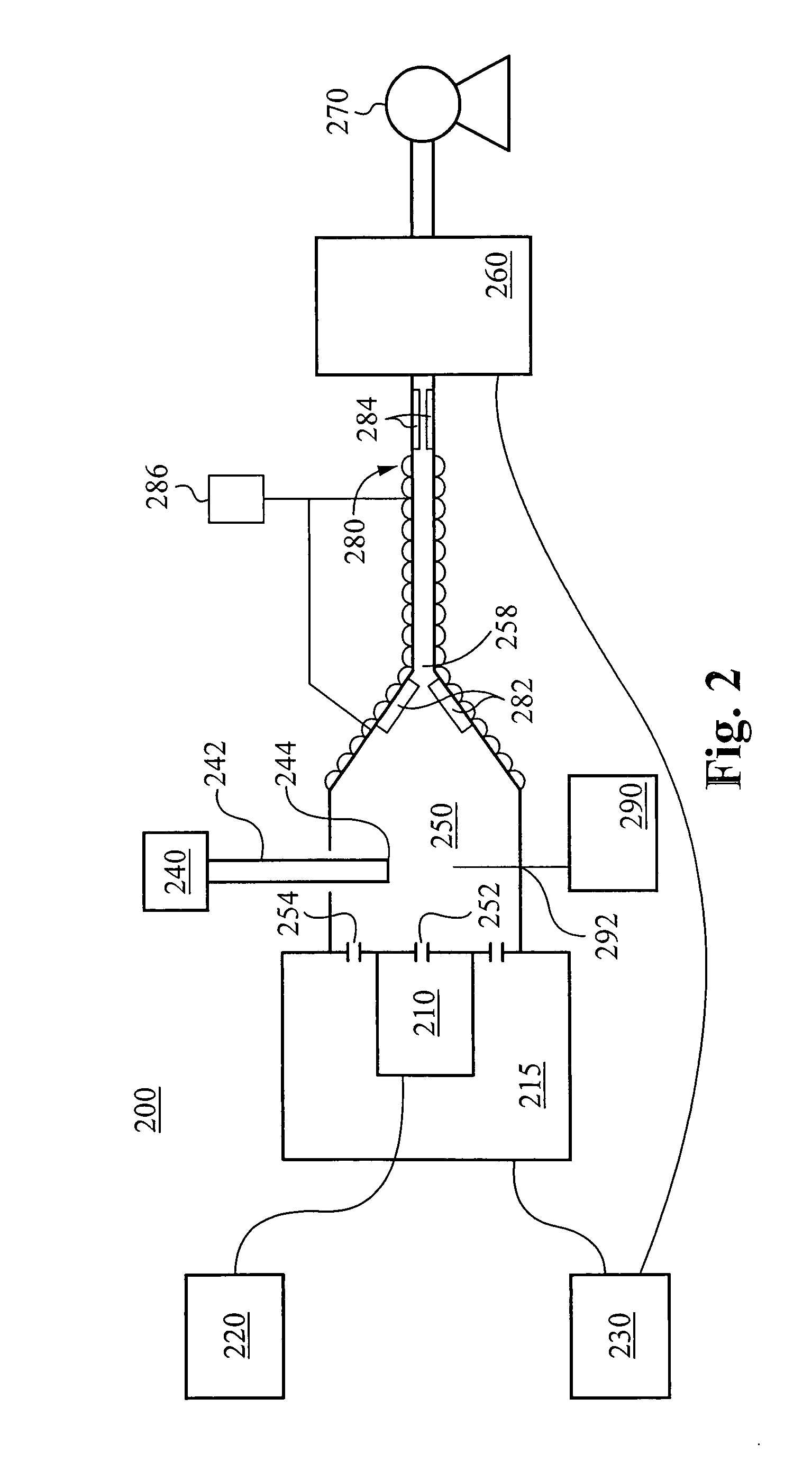 Gas delivery system with constant overpressure relative to ambient to system with varying vacuum suction