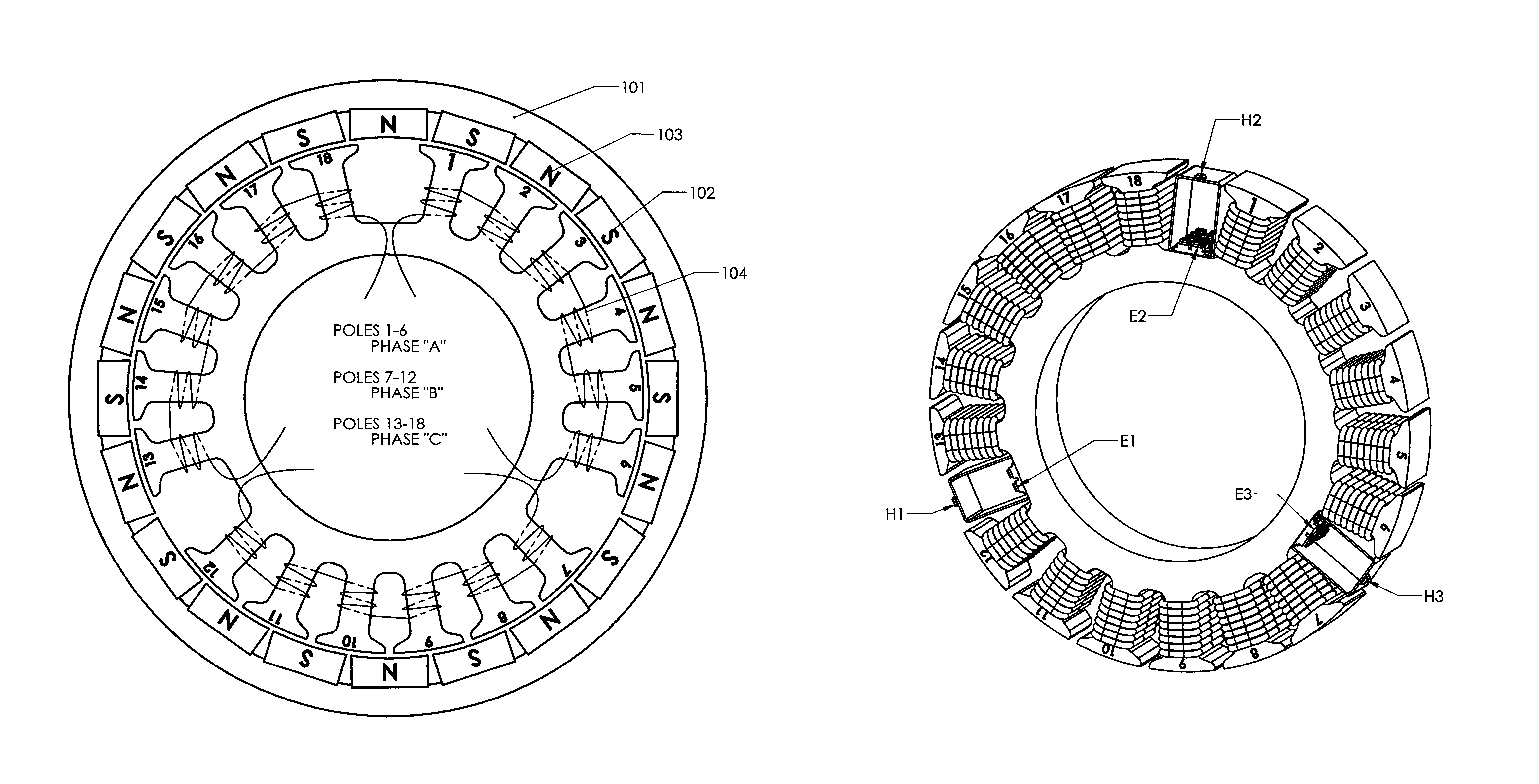 High efficiency low torque ripple multi-phase permanent magnet machine