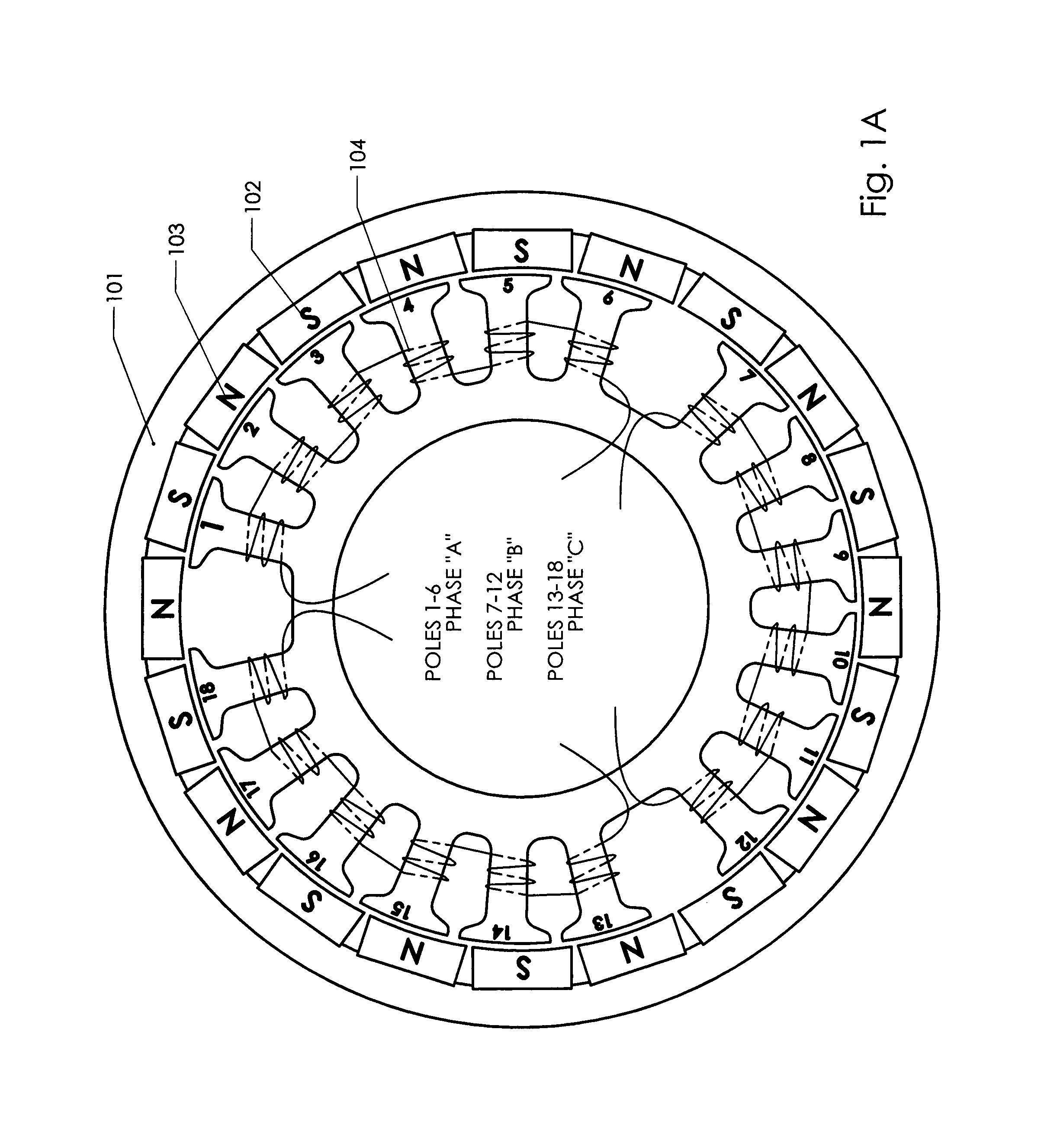 High efficiency low torque ripple multi-phase permanent magnet machine