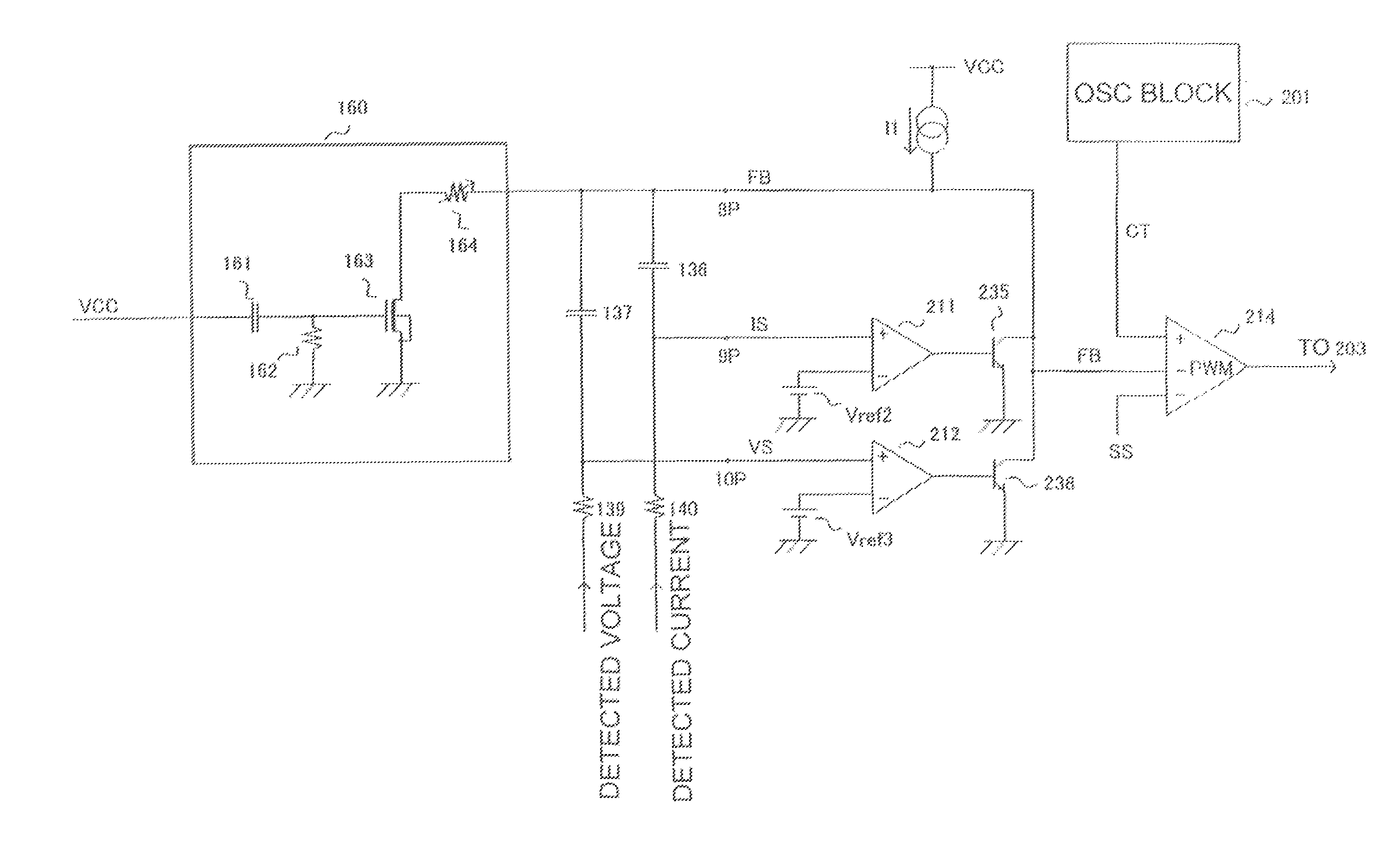 DC-AC converter with feedback signal control circuit utilizing power supply voltage, controller IC therefor, and electronic apparatus utilizing the DC-AC converter