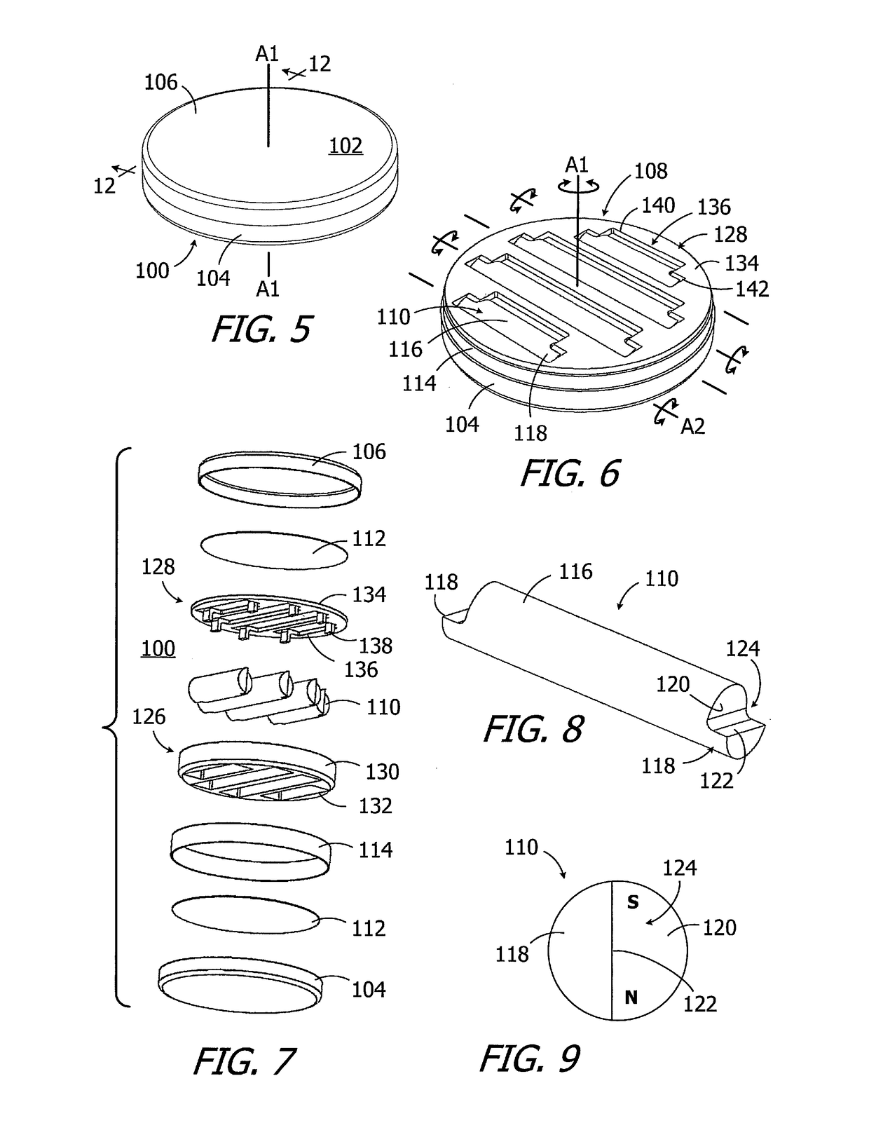 Cochlear implants having mri-compatible magnet apparatus and associated methods