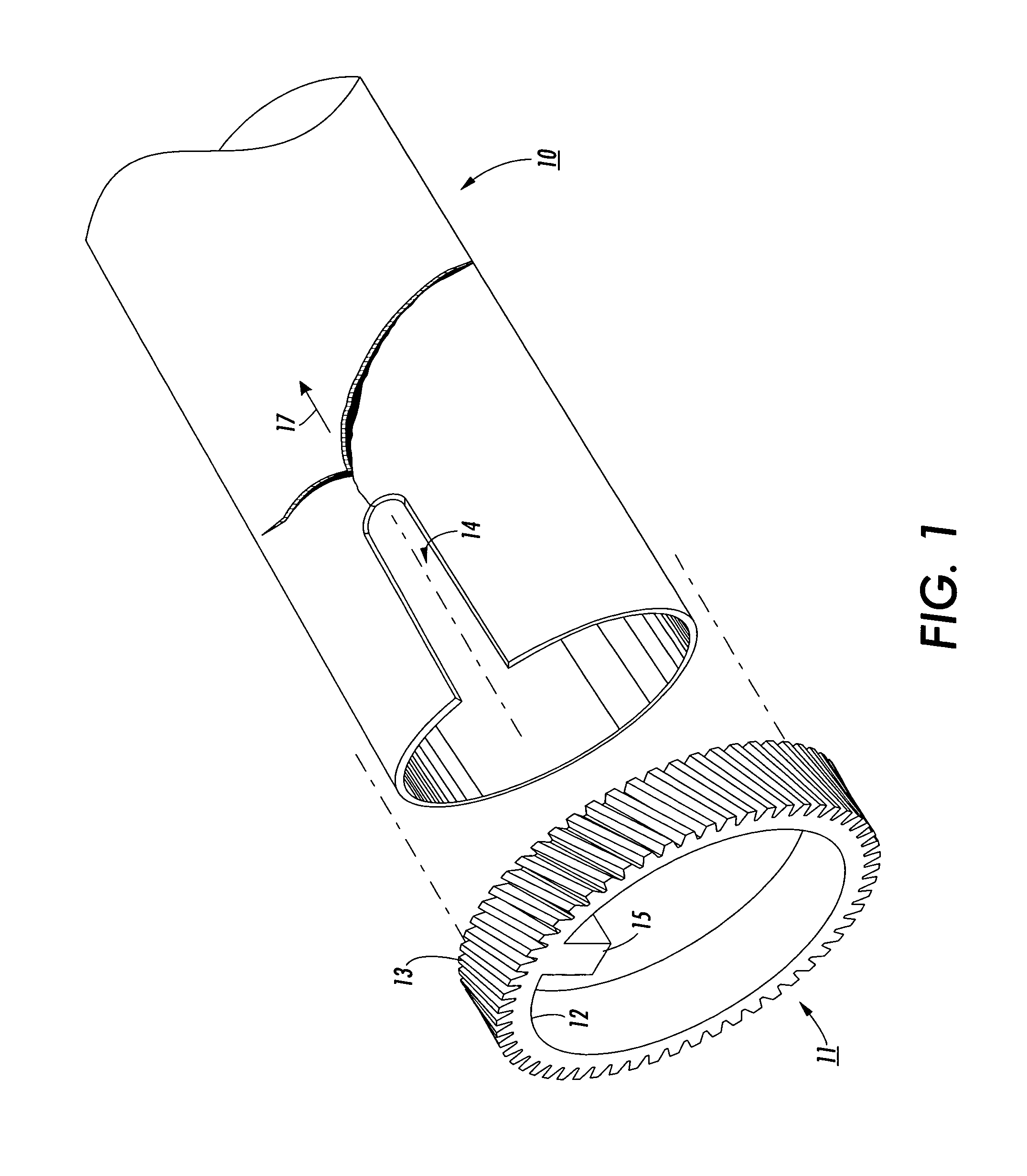 Thin walled fuser roll with strengthened keyway