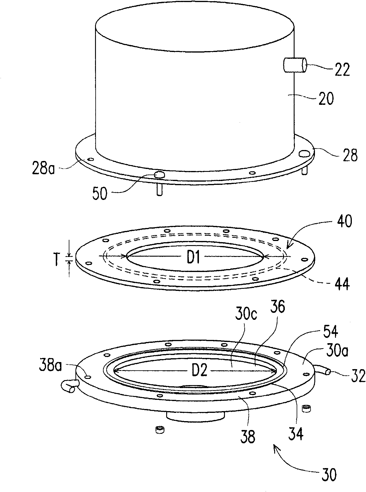 Apparatus and method for treating process exhaust gas