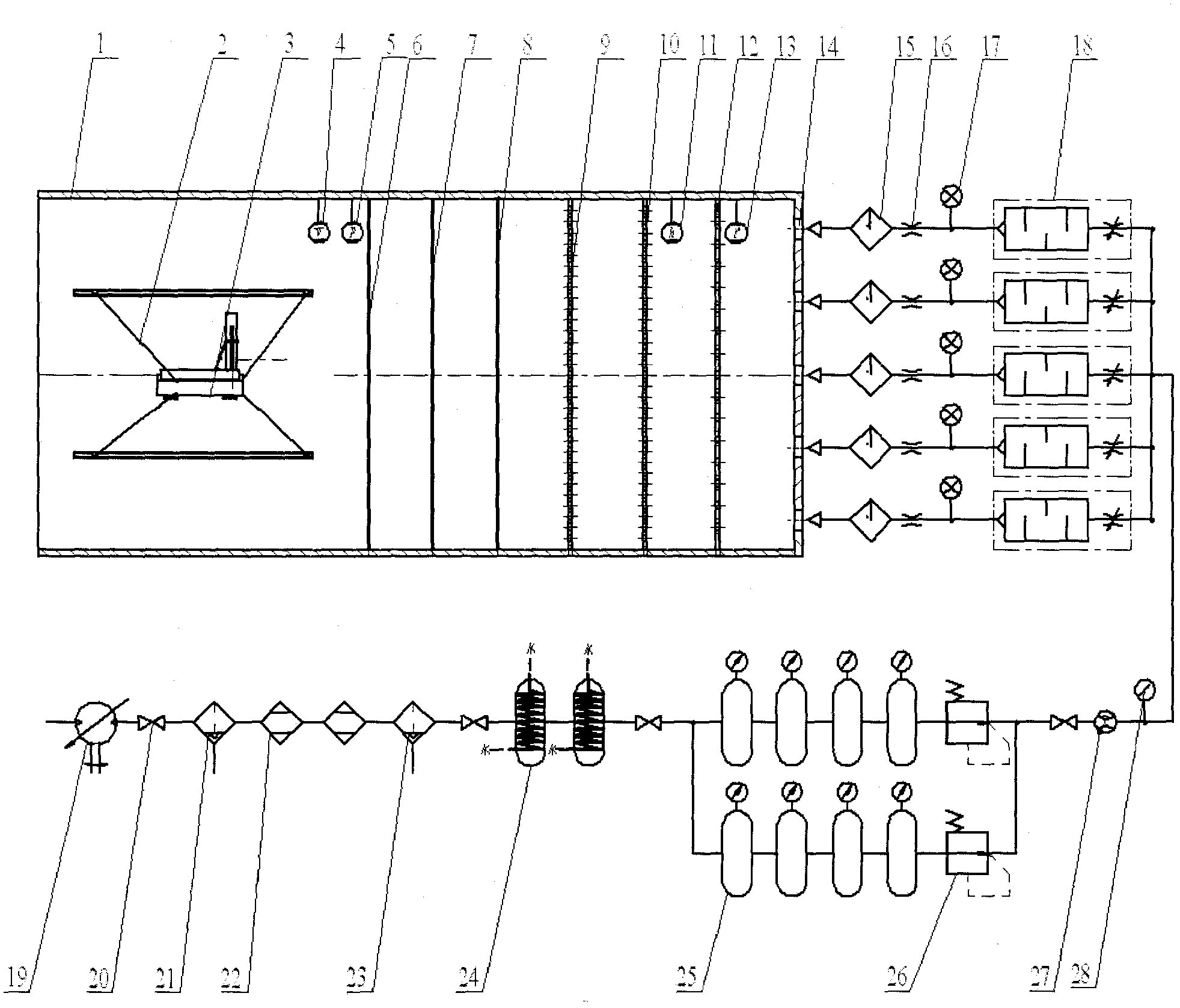 Tensioned Wind Load Test System