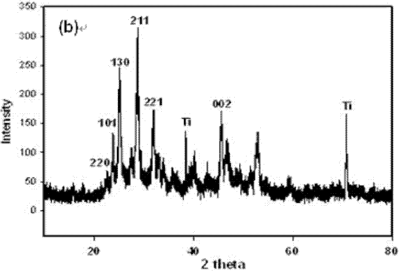 Bi2S3/TiO2 nanotube array and preparation method thereof