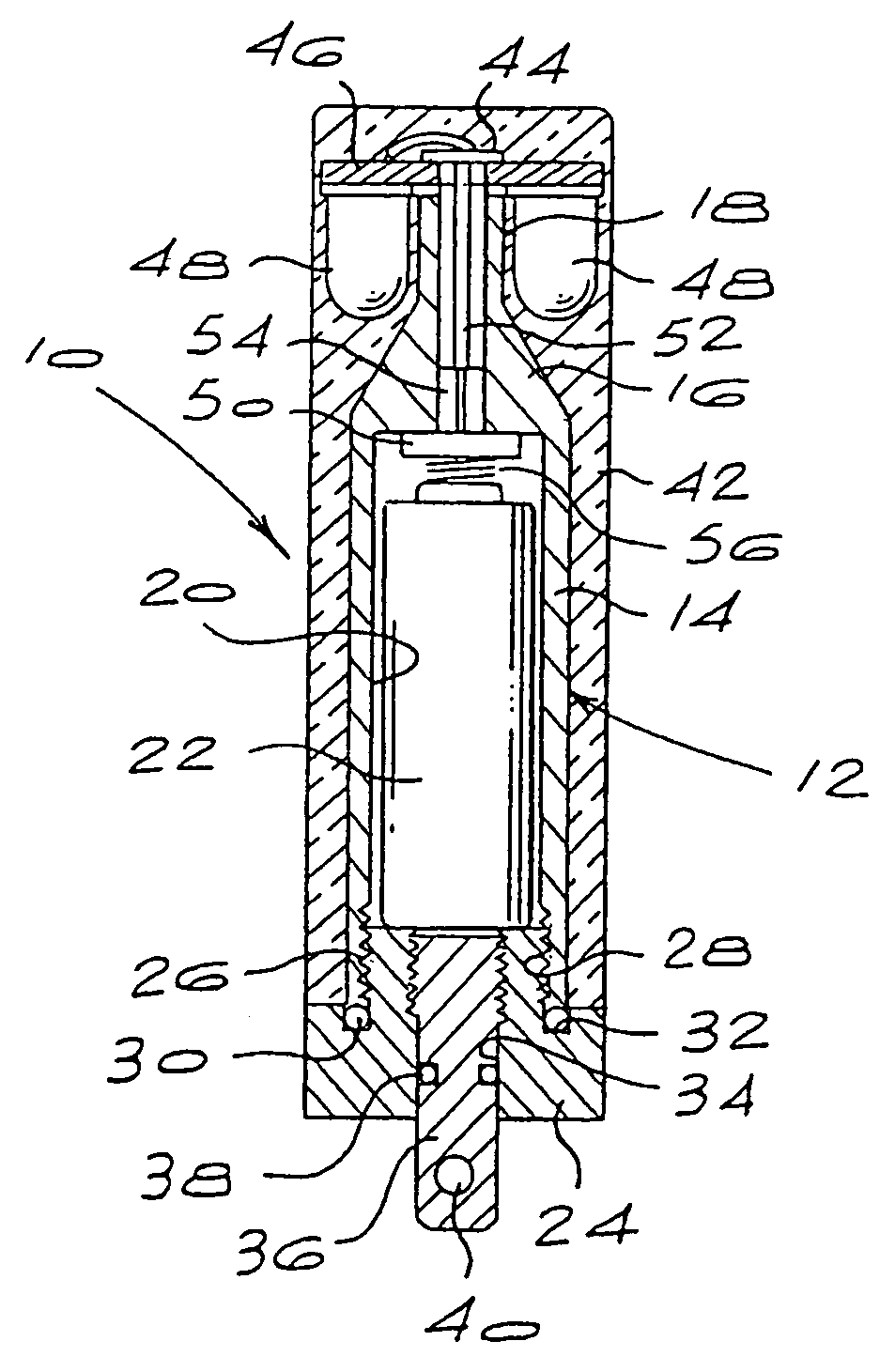 Device for identifying a person or an object