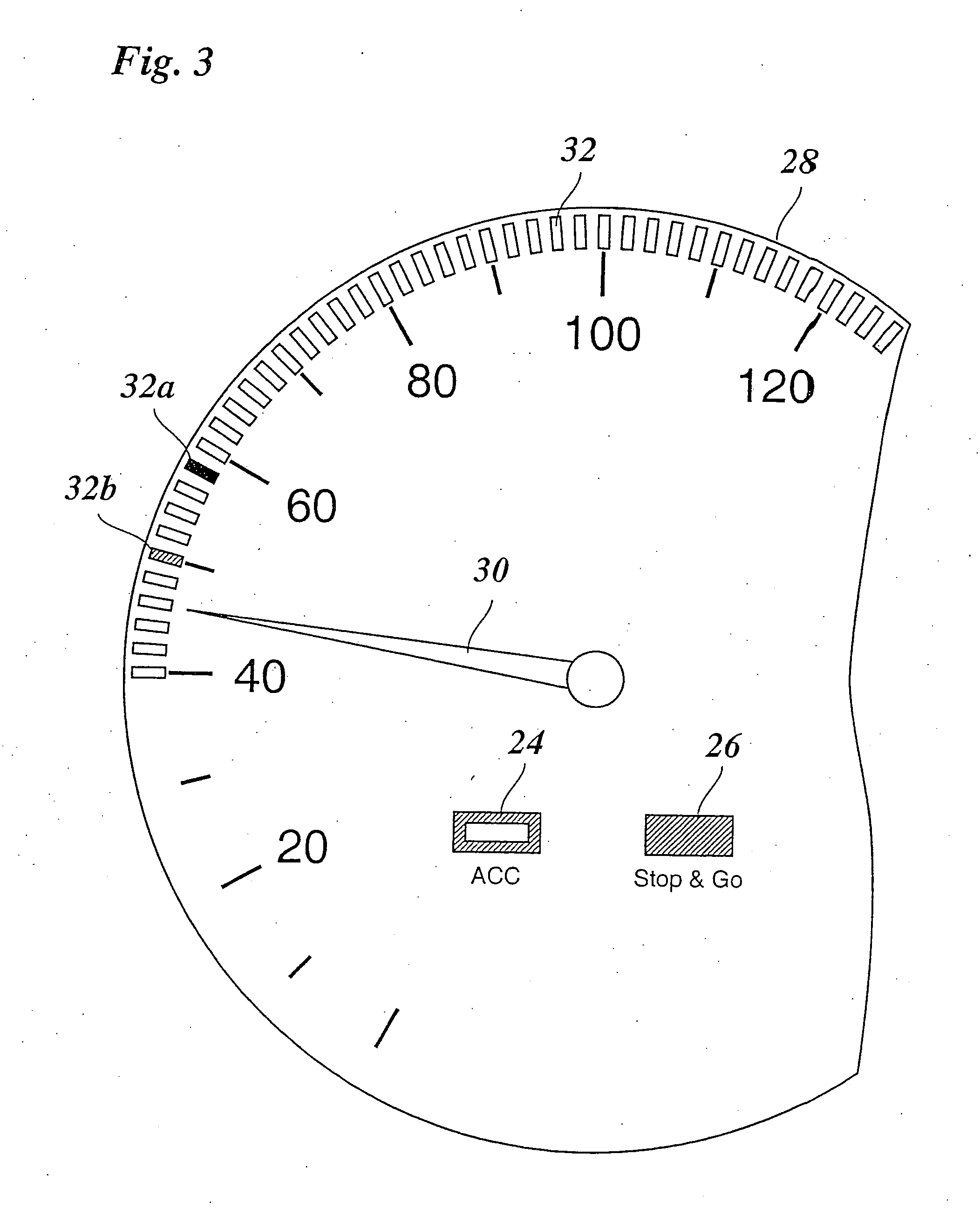 Speed regulator with display device