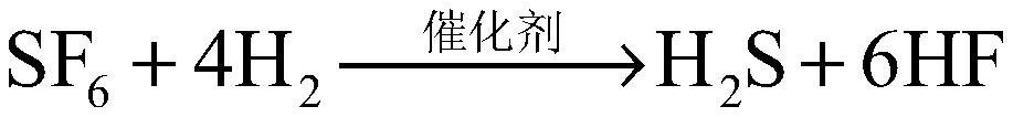 Hydrogen-added sulfur hexafluoride thermocatalytic cyclic degradation device