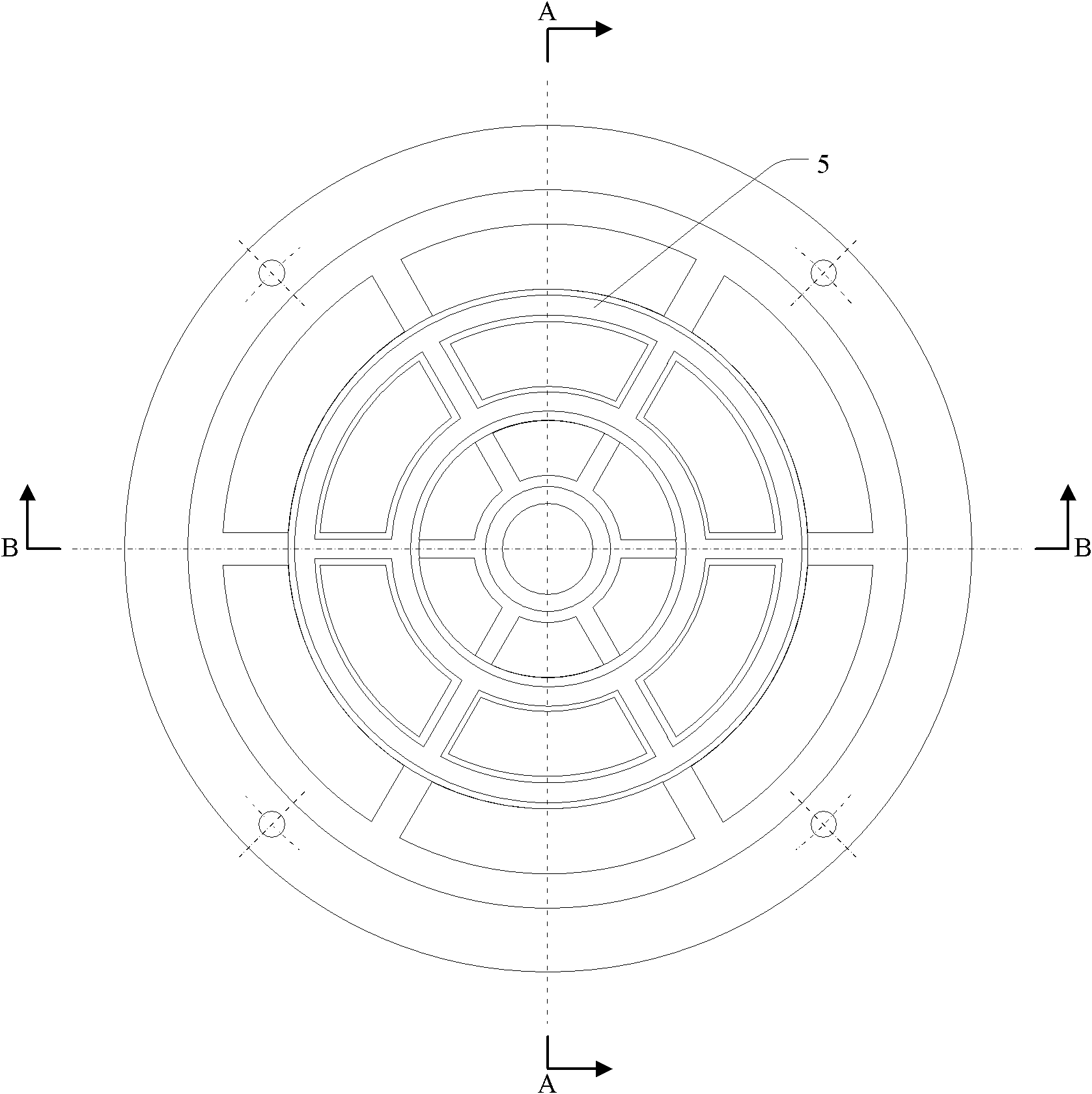 High-power density electric motor with characteristics of axial and transverse magnetic fields