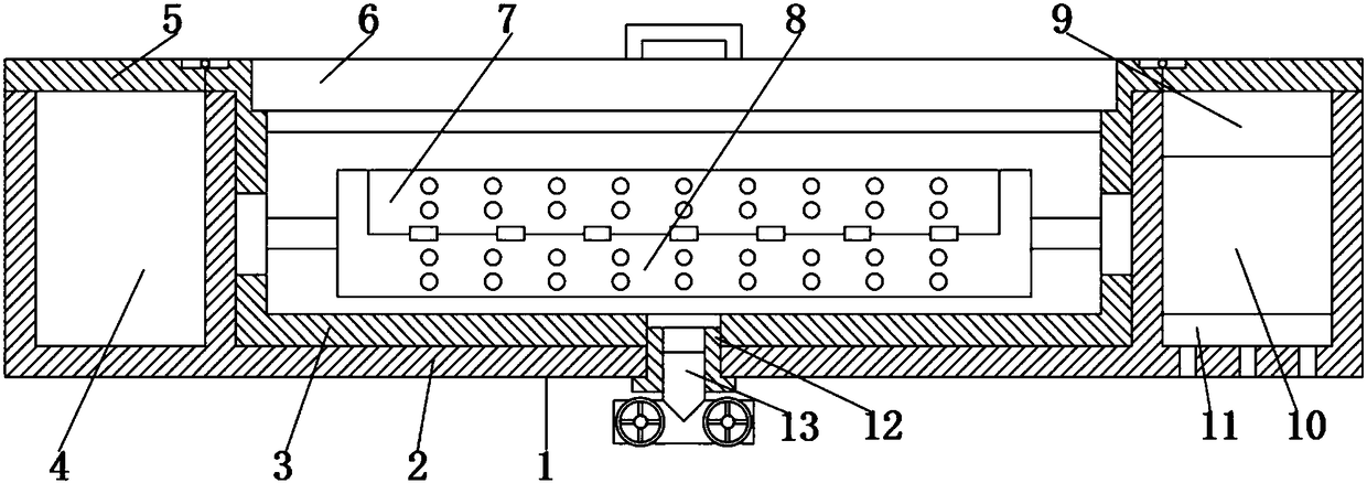 Cleaning disinfection groove device for endoscope room