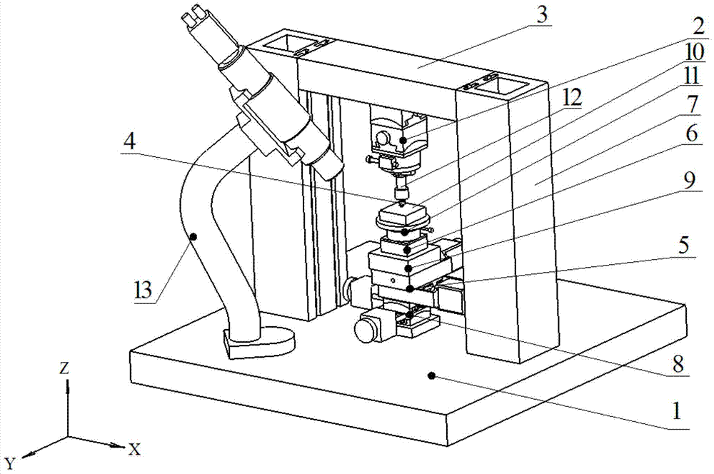 Grating mechanical scribing process test device