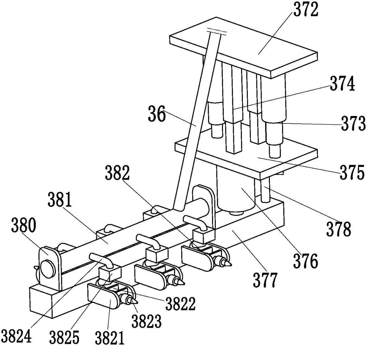 An automatic watering and harvesting machine for greenhouse vegetables